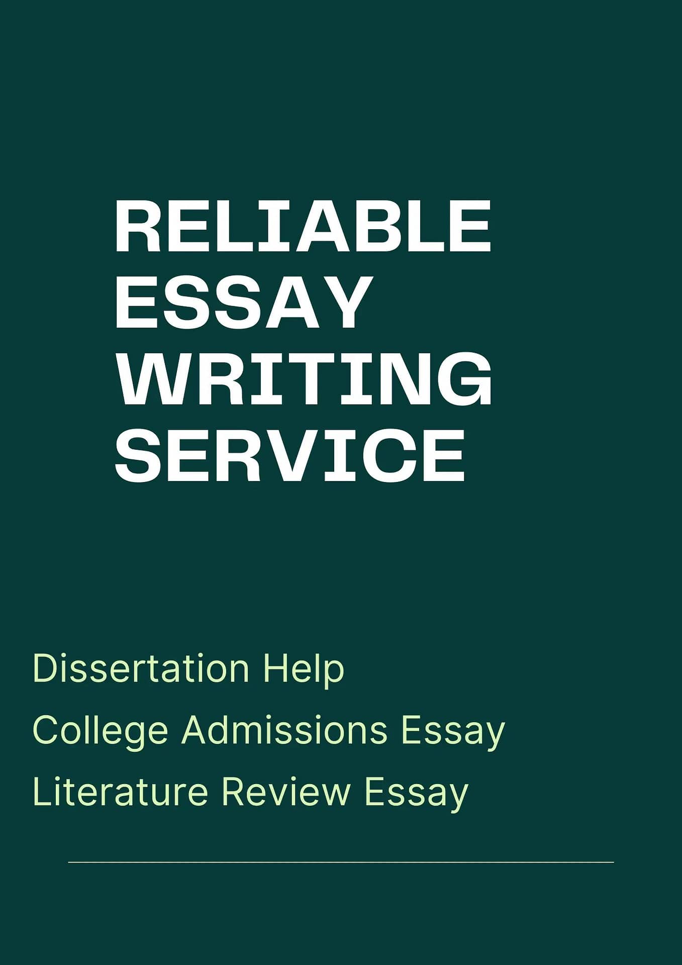 is essay service reliable